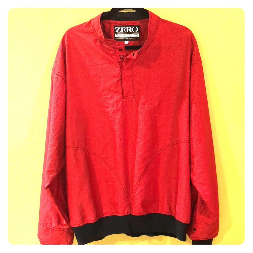 Zero Restriction Golf Outerwear Large Red/Black